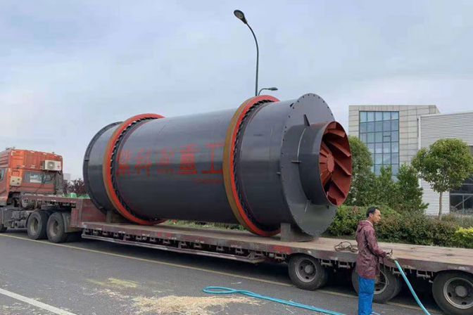 Delivery of building material dryer