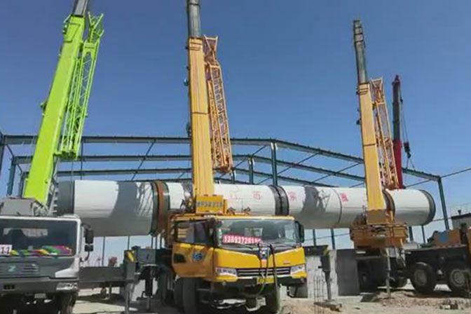 Installation site of coal single drum dryer