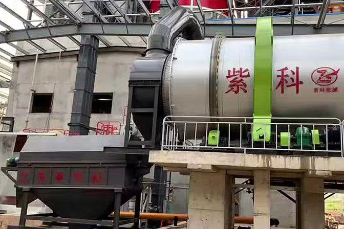 Installation site of fine sand three cylinder dryer