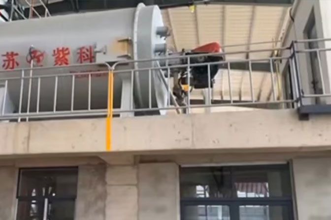 Fine sand drying production line