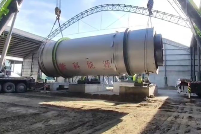 On site Lantan Three cylinder Drying Machine