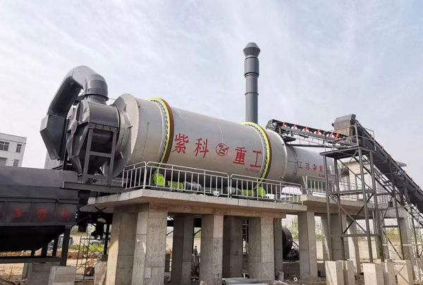 Complete set of equipment for fine sand drying
