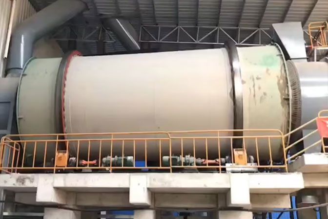 建材烘干生产线现场