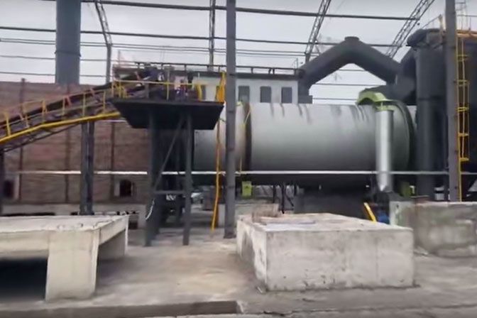 兰炭烘干生产线现场